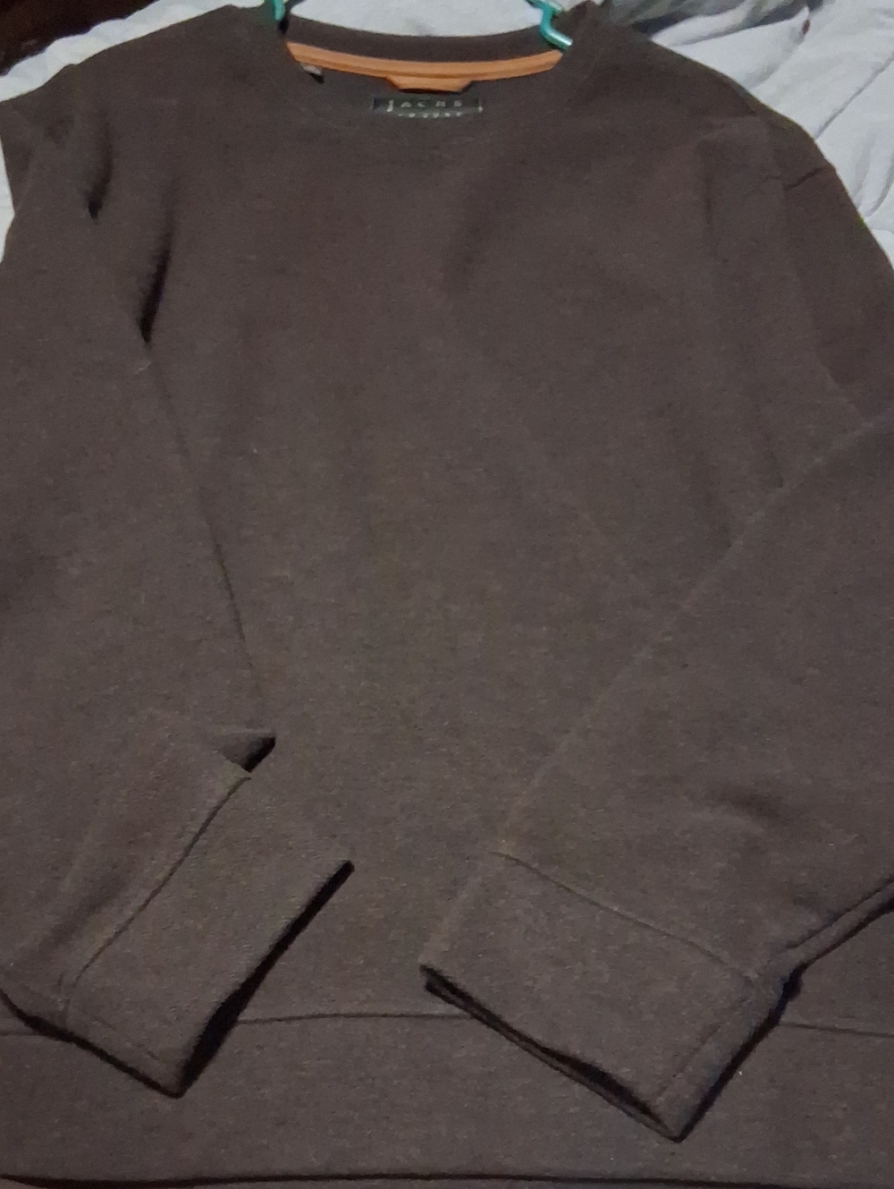 NEW Jachs Men's Dark Brown Crewneck Sweater